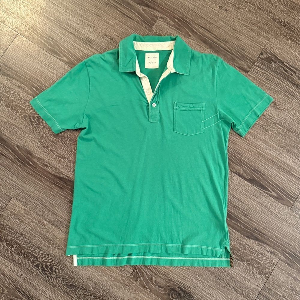 Billy Reid Mint Green Polo  Size Large